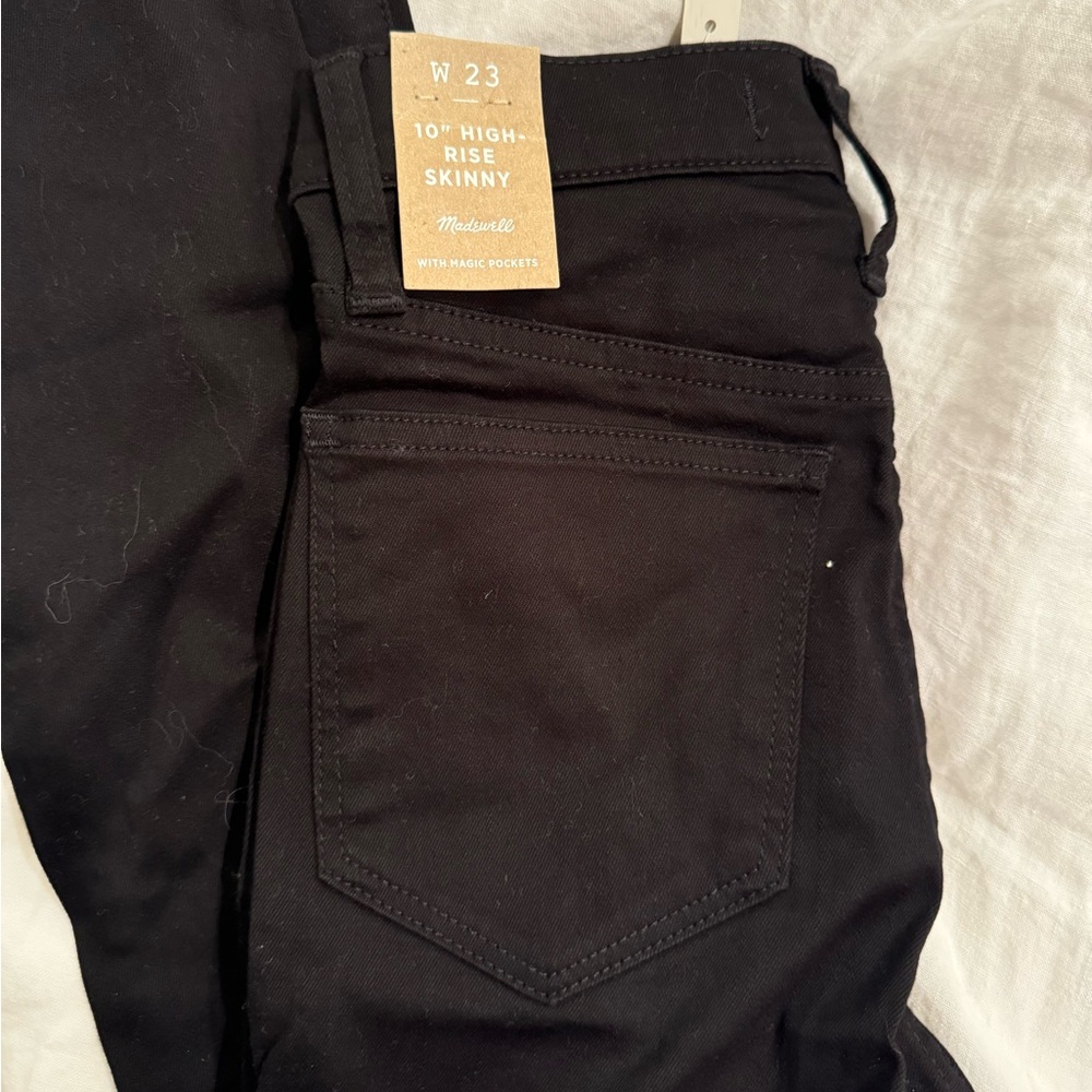 NWT Madewell black skinny jeans